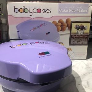 BabyCakes Cake Pop Maker & Recipe Book! Used once!